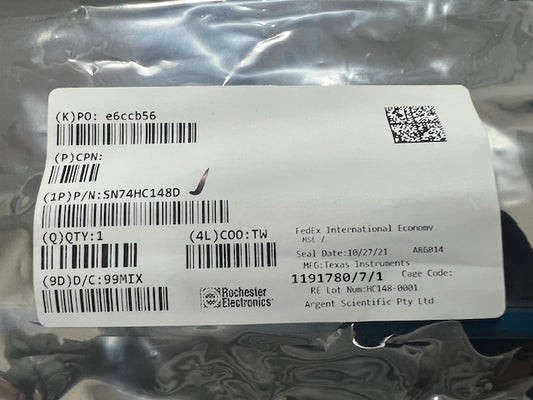 Texas Instruments SN74HC148 - 8-Line To 3-Line Priority Encoders